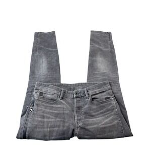 G-Star Raw Gray Zipper Citishield 3D Tapered Mens Jeans Size 33x34
